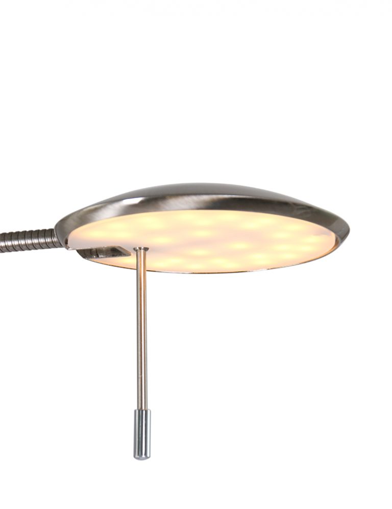 Große Leselampe Steinhauer Zenith stahlfarben - Vivaleuchten.de