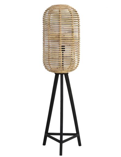 Stativ-Stehlampe mit Bambusschirm-1952BE