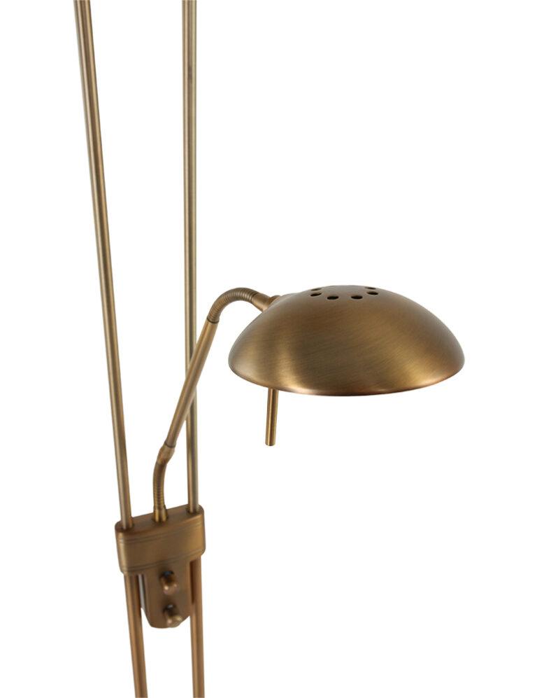 Klassische Leselampe Mexlite Jens zweilichtig LED Bronze - Vivaleuchten.de