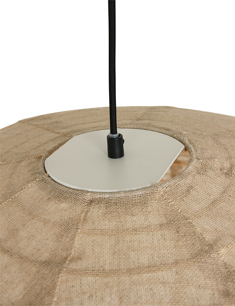 Pendelleuchte aus Stoff Anne Lighting Bangalore beige - Vivaleuchten.de