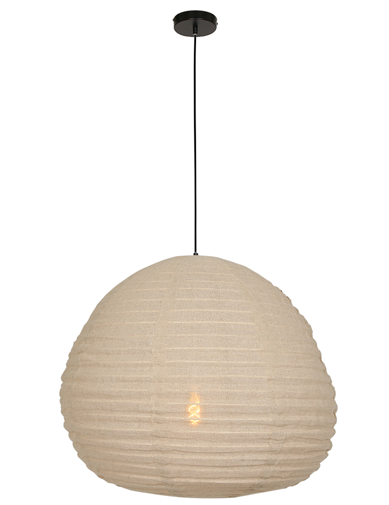 Pendelleuchte aus Stoff Anne Lighting Bangalore beige - Vivaleuchten.de