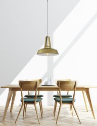 Industrielle Pendelleuchte Mexlite Luna gold - Vivaleuchten.de