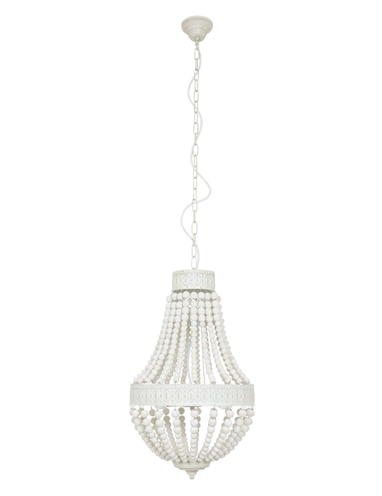 Kronleuchter Perlen Mexlite Fiona weiß - Vivaleuchten.de