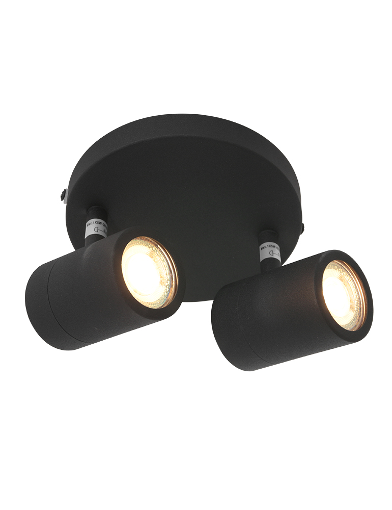 2-flammiger LED Strahler schwarz-2487ZW