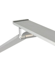 Moderne rechteckige Schreibtischleuchte Steinhauer Serenade Stahl