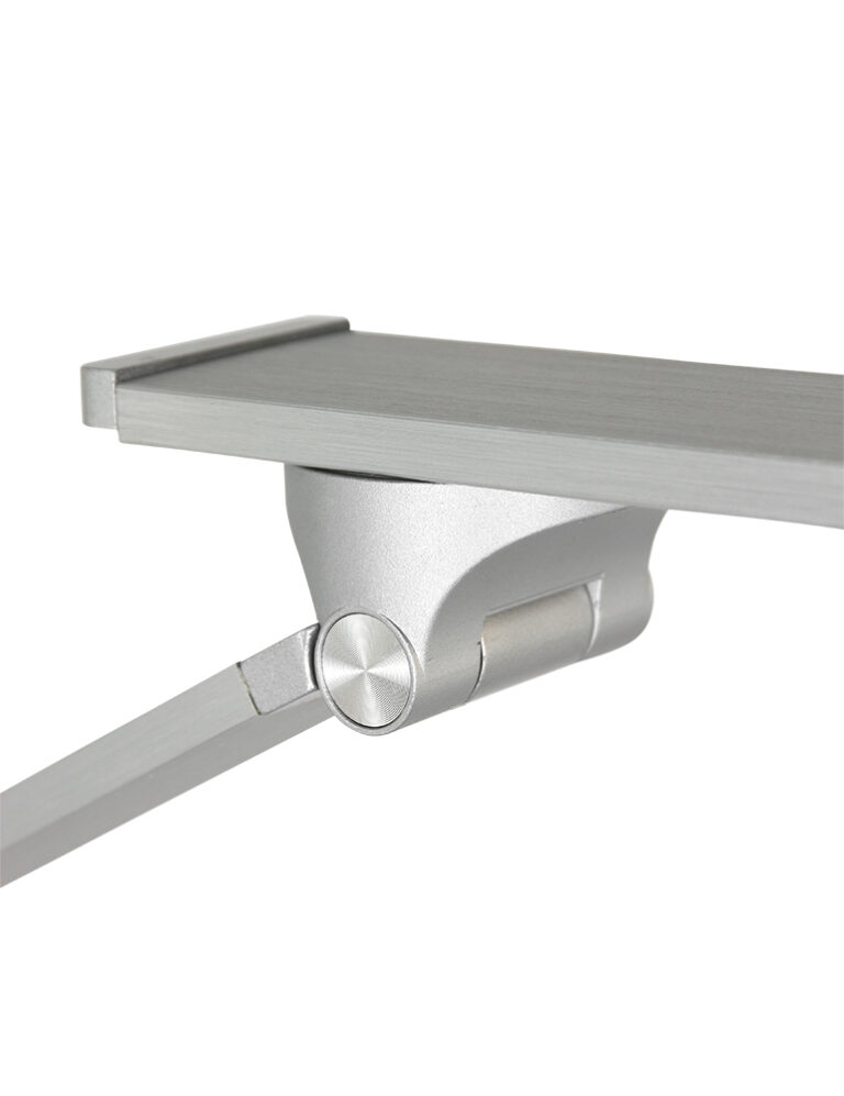 Moderne rechteckige Schreibtischleuchte Steinhauer Serenade Stahl