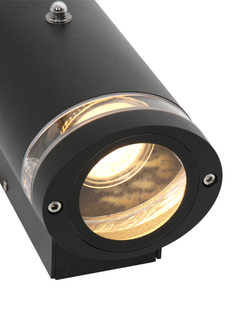 Außenbeleuchtung mit Sensor Panay schwarz | Vivaleuchten