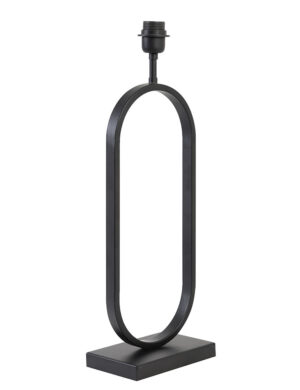 Stehleuchte mit Rahmen oval schwarz-2757ZW
