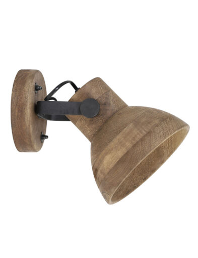 Kleine Wandlampe Holz braun-2820B