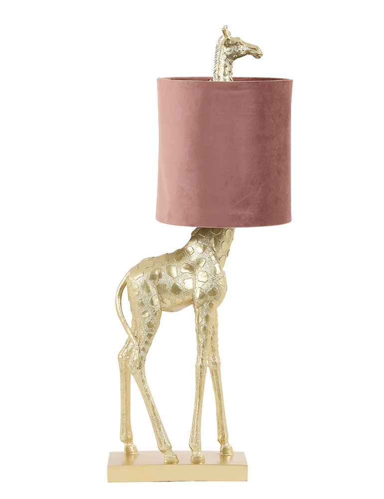 Tischlampe Giraffe rosa-2923GO