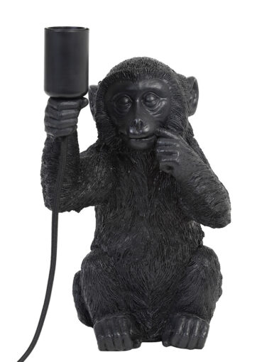 Tischlampe Affe schwarz-2927ZW