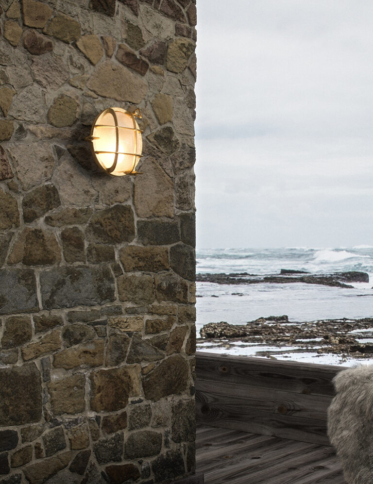 Goldene Schifffahrtslampe Nordlux Polperro - Vivaleuchten.de