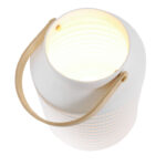 Tischleuchte Laterne Boho Anne Lighting Porcelain weiß - Vivaleuchten.de