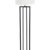 Moderne Stehleuchte mit weißem Lampenschirm-8285ZW