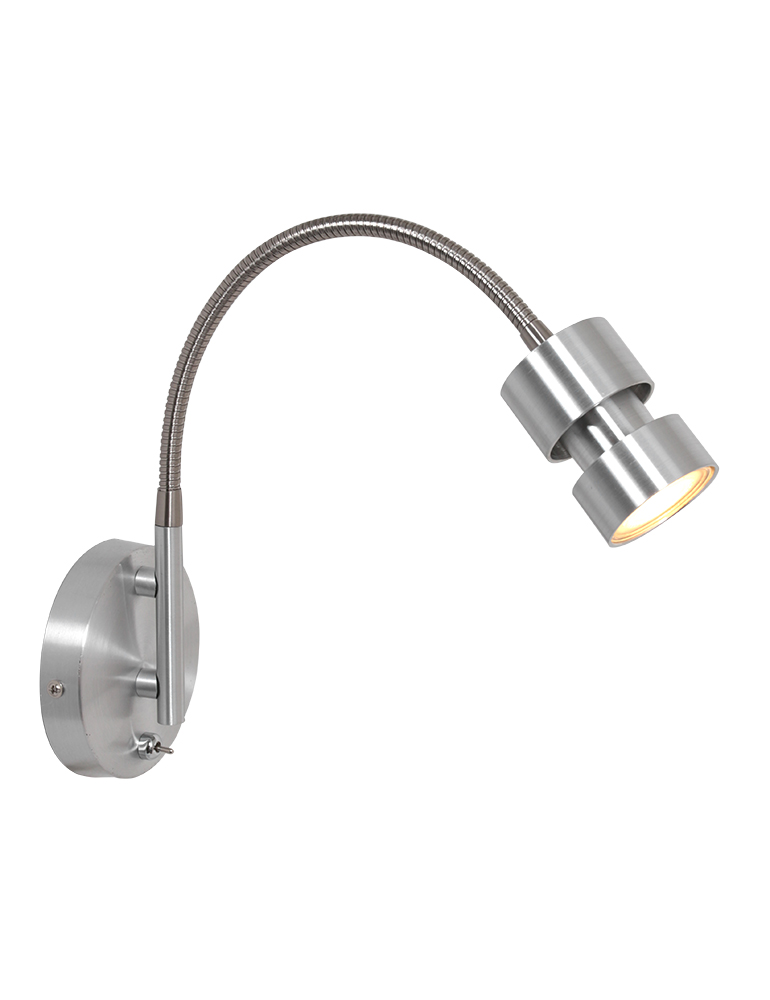 Biegbare Nachttischlampe LED Stahl-3094ST