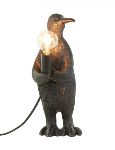 Tier Tischleuchte Pinguin schwarz-3231ZW