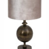 Tischlampe mit silbernem Schirm Bronze-7002BR