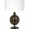 Tischlampe mit Kugel und weißem Schirm Bronze-7005BR
