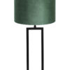 Frame Tischlampe mit samtgrünem Schirm schwarz-7087ZW