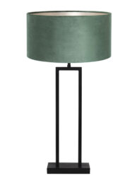 Velours grüne Tischleuchte schwarz-7100ZW