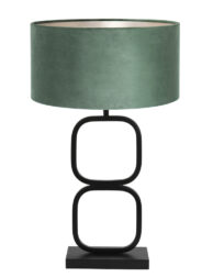 Besondere Lampe mit Kreisen schwarz mit grün-8281ZW