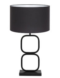 Tischleuchte elegant schwarzer Lampenschirm-8282ZW