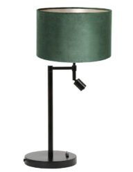Tischlampe mit Leselicht grüner Farbton-8324ZW