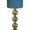 Tischlampe mit blauem Samtschirm-8351GO
