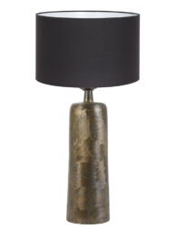 Fensterbanklampe mit schwarzem Schirm Bronze-8371BR