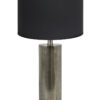 Silberne Tischlampe mit schwarzem Schirm und goldener Innenseite-8417ZW
