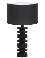 Disc Tischlampe mit schwarzem Schirm schwarz-8441ZW