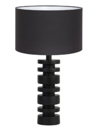 Disc Tischlampe mit schwarzem Schirm schwarz-8441ZW