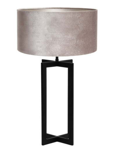 Fensterbanklampe mit schwarzem Metallrahmen silber-8450ZW