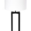 Schemer Tischleuchte mit Gestell und weißem Schirm schwarz-8452ZW