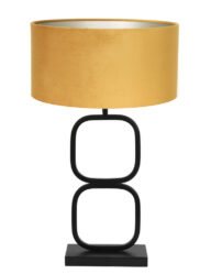 Platter Lampenfuß mit rundem Lampenschirm-8278ZW