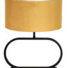 Ovale Tischleuchte ockergelber Lampenschirm-8313ZW
