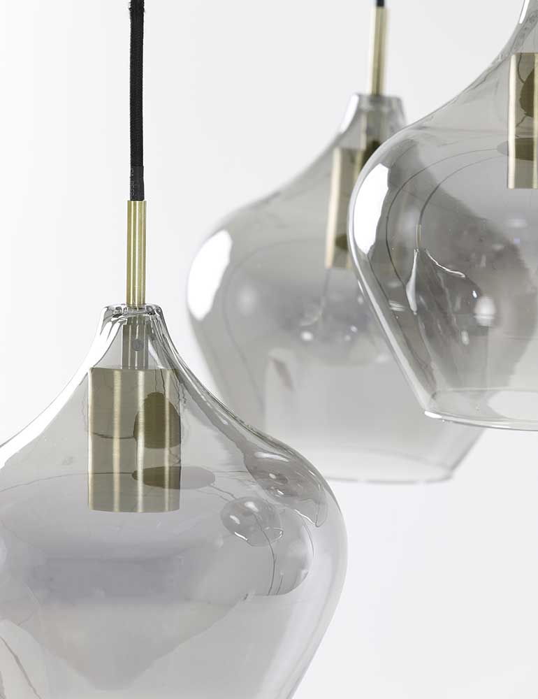 Industrielles Design Pendelleuchte Light & Living Rakel bronze – Bild 8