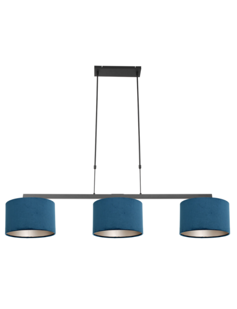 attraktive-hoehenverstellbare-haengelampe-steinhauer-stang-blau-und-schwarz