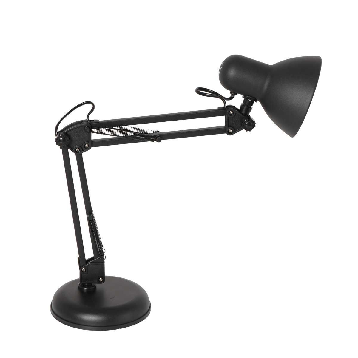 Mattschwarze Schreibtischlampe für das Büro Mexlite Study mattglas und  schwarz