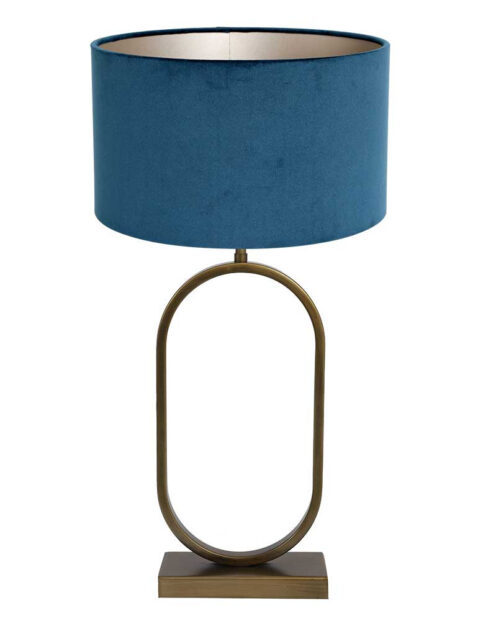 ovale-tischlampe-mit-blauem-schirm -light-und-living-jamiri-blau-und-bronze-3582br
