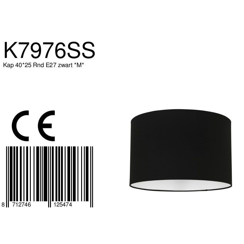 Moderne schwarze Stoff-Lampenabdeckung Mexlite – Bild 6