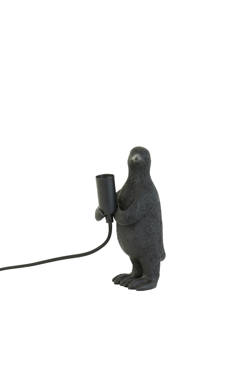 Moderne schwarze Pinguin Tischlampe Light & Living Penguin – Bild 2