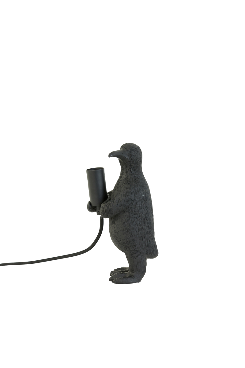 Moderne schwarze Pinguin Tischlampe Light & Living Penguin – Bild 3