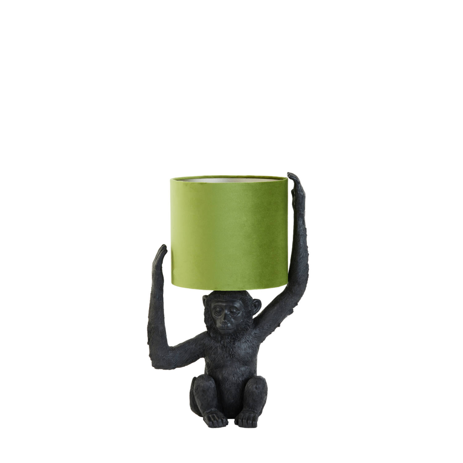 Afrikanische grüne Tischlampe mit schwarzem Affen Light & Living Monkey – Bild 2