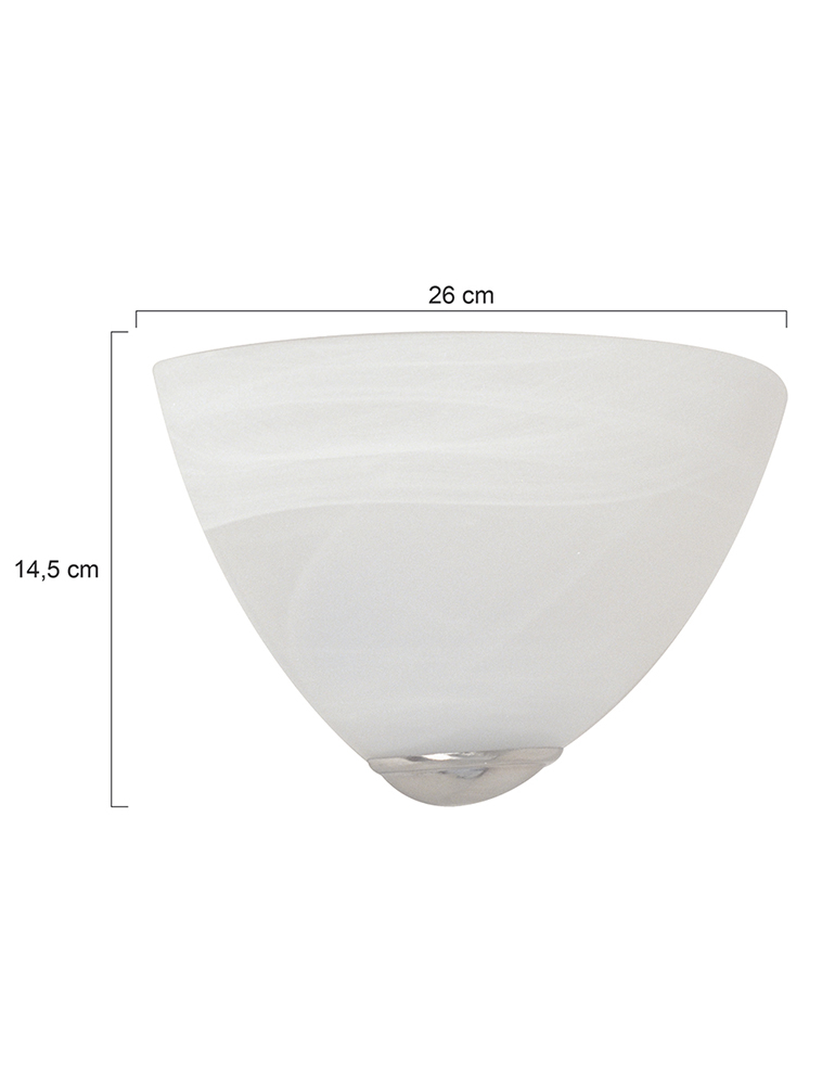 Attraktive Wandleuchte Steinhauer Burgundy stahl – Bild 6