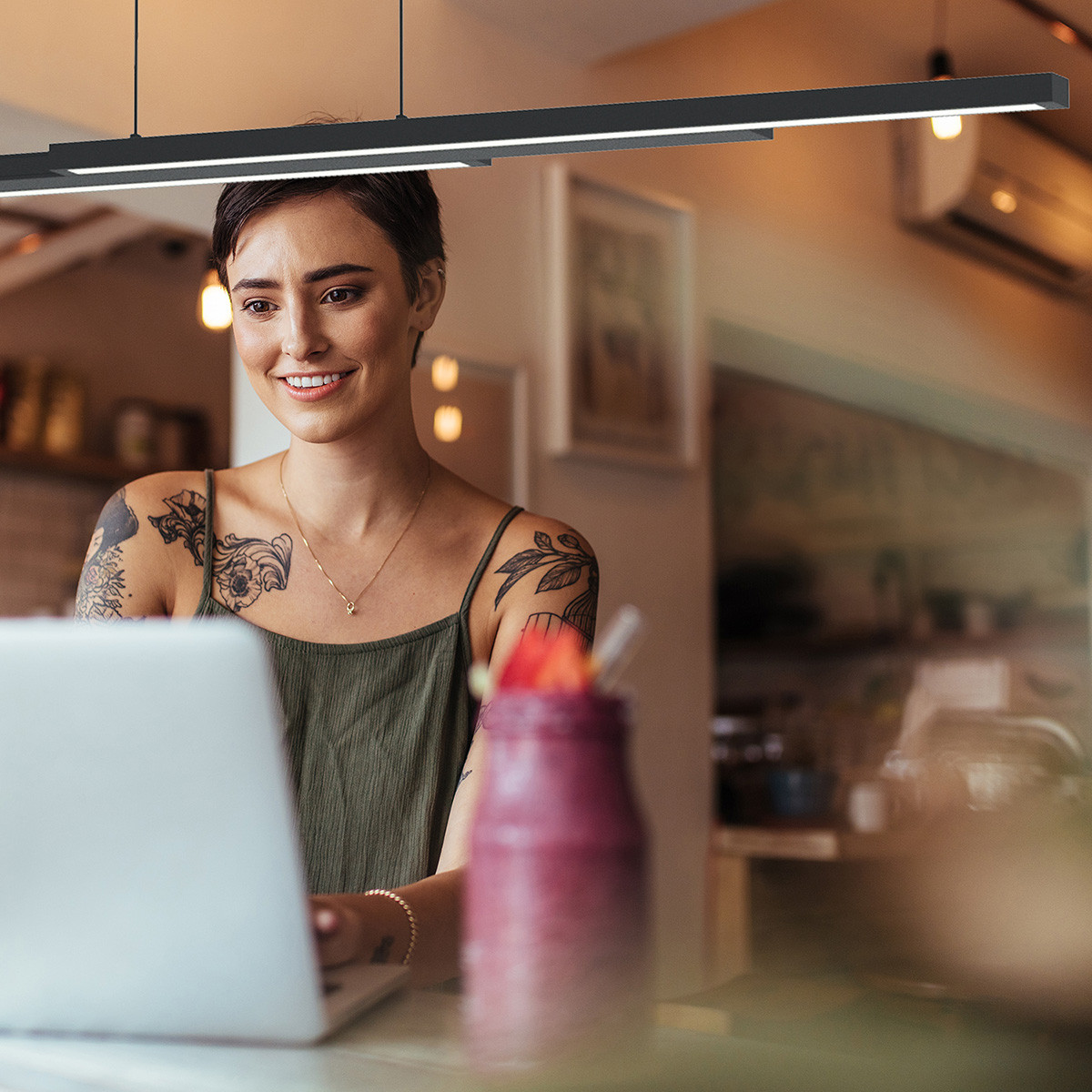 Außergewöhnliche Hängeleuchte Steinhauer Zelena LED – Bild 4