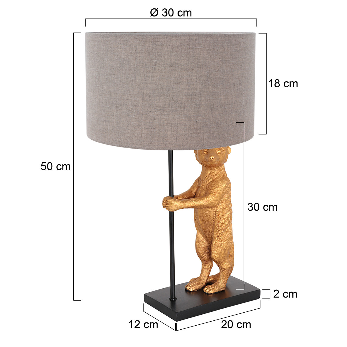 Besondere Tischleuchte Anne Light & Home Animaux – Bild 6