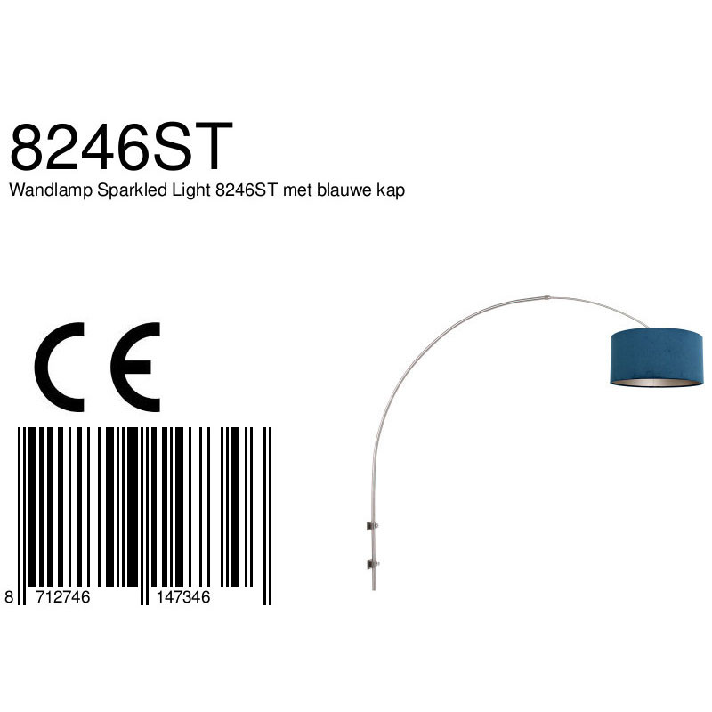 Bogenwandleuchte aus Stahl Steinhauer Gramineus – Bild 7