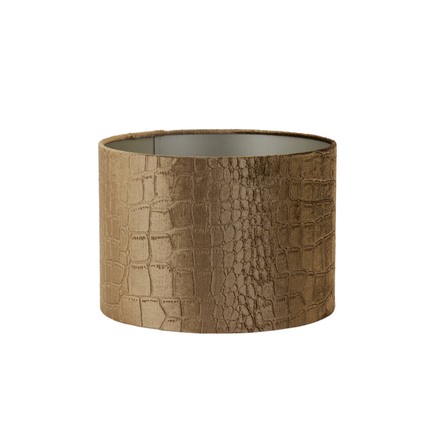 Brauner Lampenschirm Krokodilhaut-Optik Light & Living Praya – Bild 2