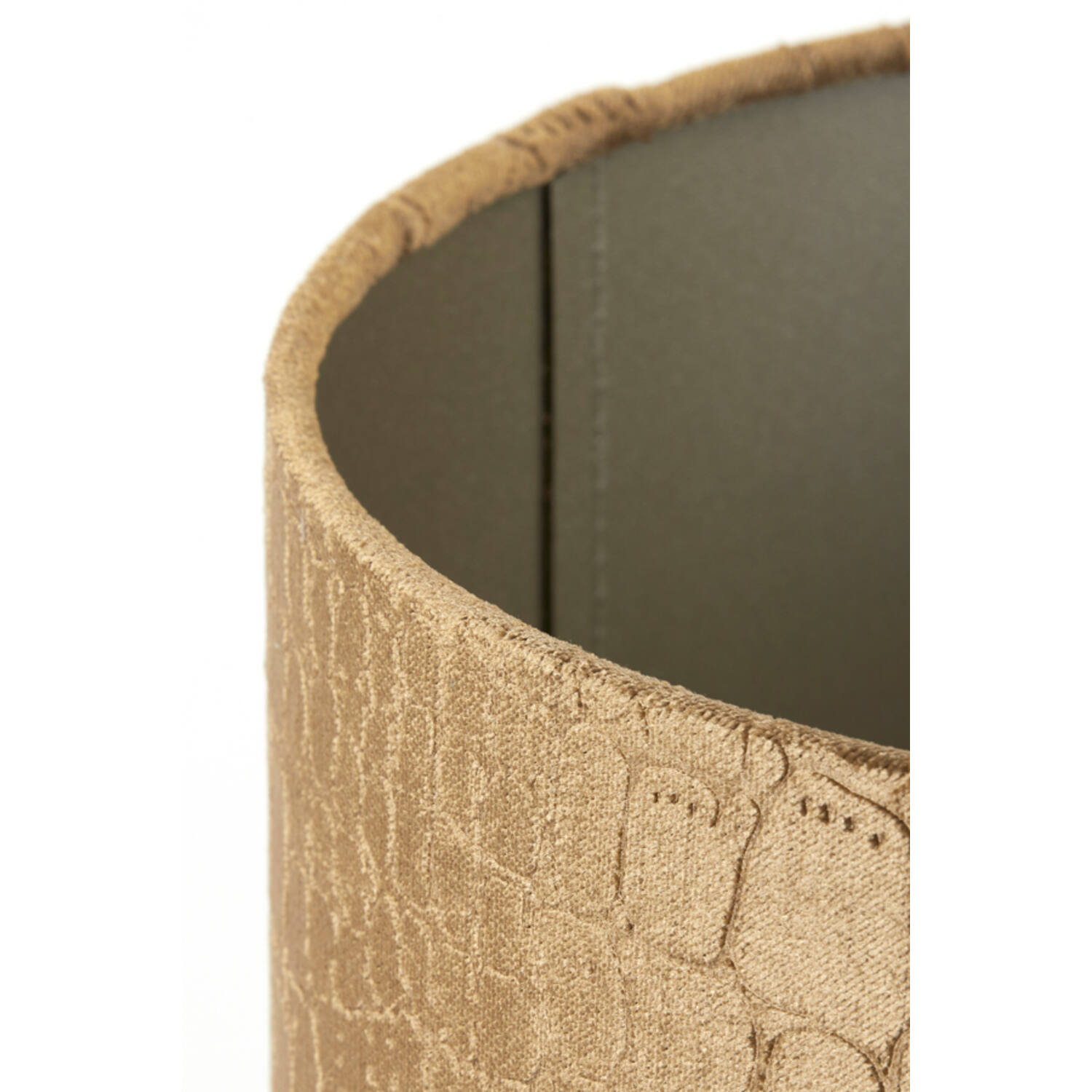 Brauner Lampenschirm Krokodilhaut-Optik Light & Living Praya – Bild 5